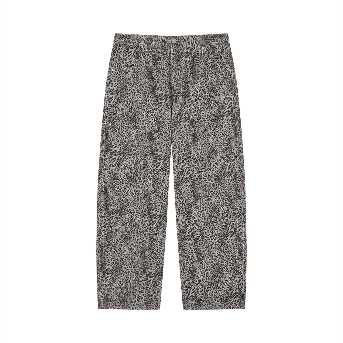 Leopard Wide Leg Jeans