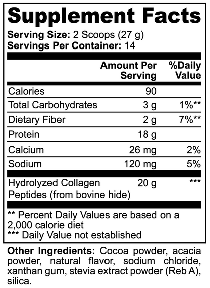 Grass-Fed Collagen Peptides – Chocolate