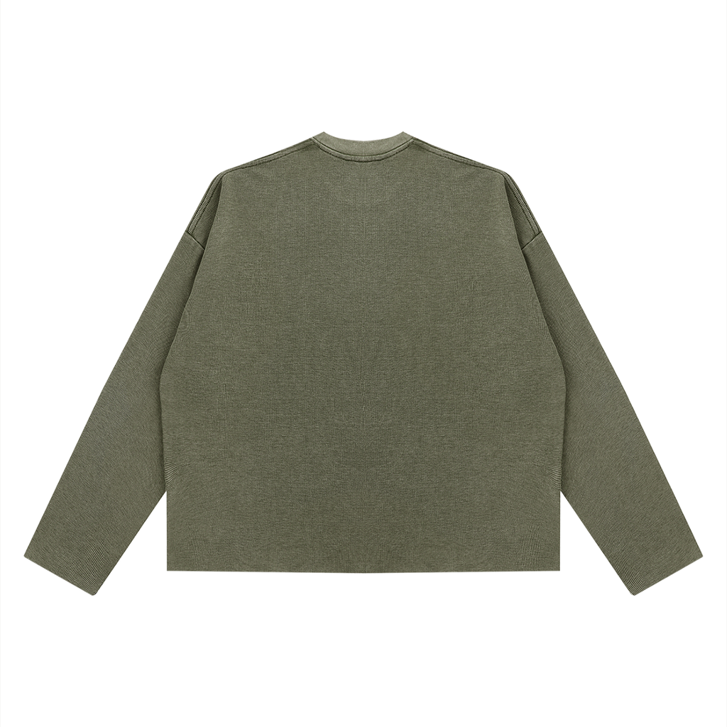 Vintage Boxy  Waffle Raw Edge