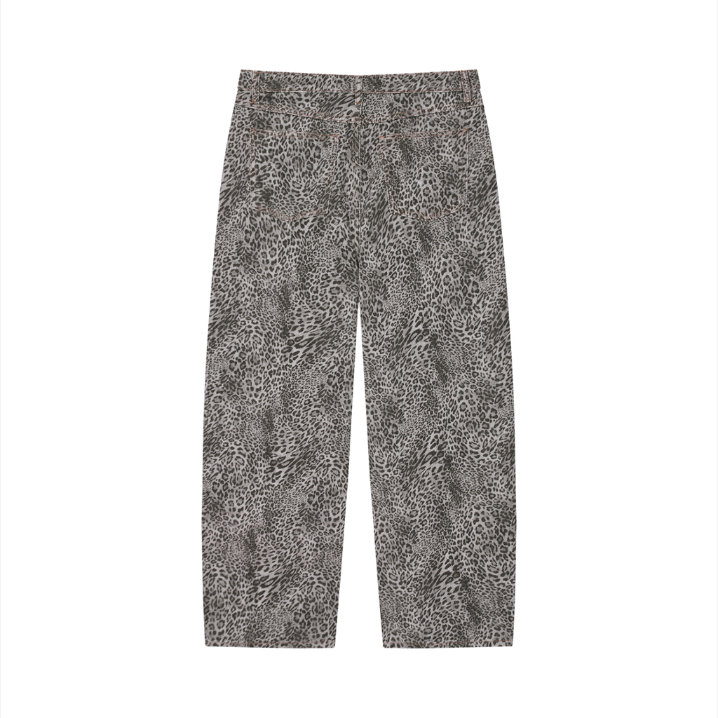 Leopard Wide Leg Jeans
