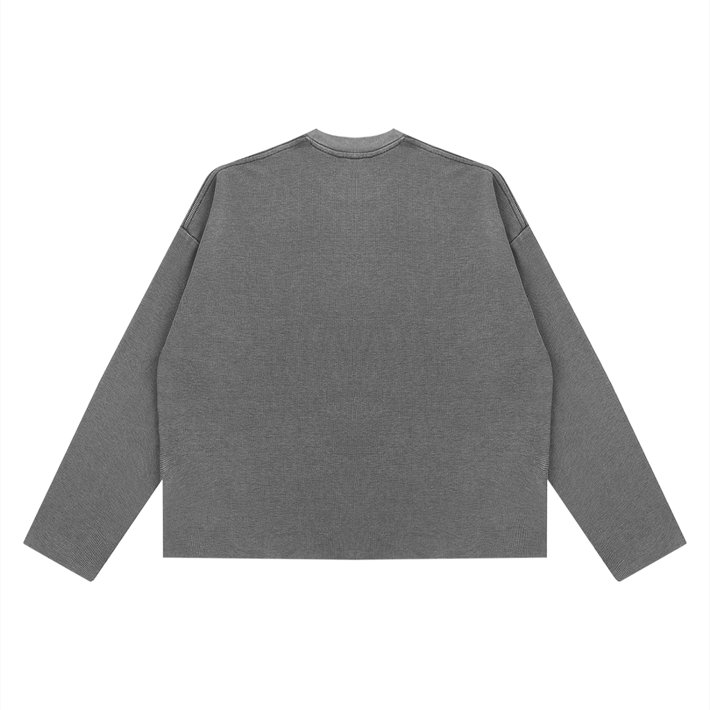 Vintage Boxy  Waffle Raw Edge